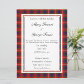 Fraser Scottish Faire-part de mariage (Debout devant)