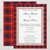 Fraser Scottish Faire-part de mariage (Devant / Derrière)