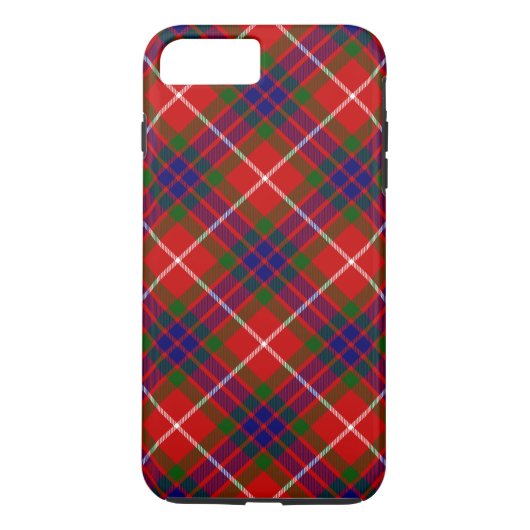 Fraser tartan red green blue paars plaid Case-Mate iPhone case (Achterkant)