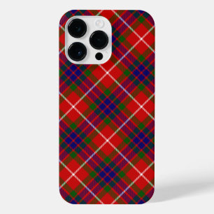 Fraser tartan red green blue paars plaid iPhone 14 pro max hoesje
