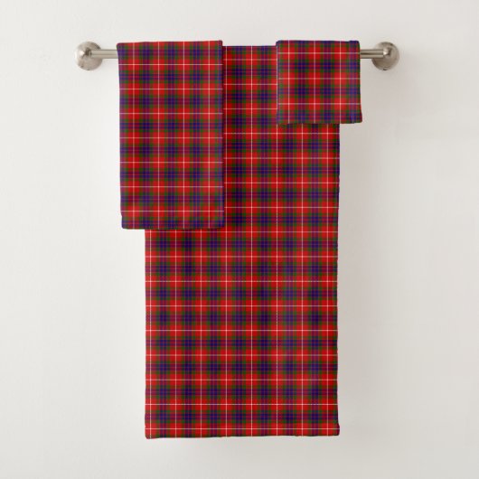 Fraser tartan rouge vert bleu violet plaid (En situation)
