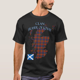 Fraser van Lovat Scottish Clan Tartan Schotland T-shirt