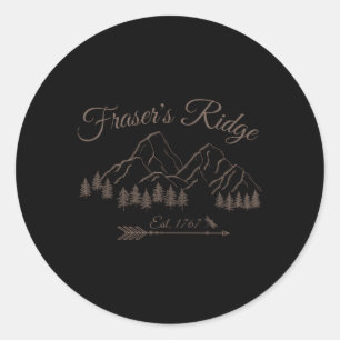 Fraser's Ridge North Carolina EST1767 Ronde Sticker