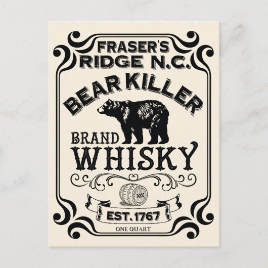 Fraser's Ridge Whisky Briefkaart (Voorkant)