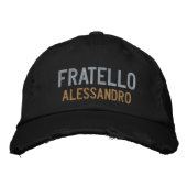 Fratello (frère) Casquette brodé personnalisé (Devant)