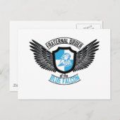 Fraterale orde van de blauwe valk, blauwe valk briefkaart (Voorkant / Achterkant)