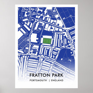 Fratton Park Poster, de thuisbasis van Portsmouth  Poster