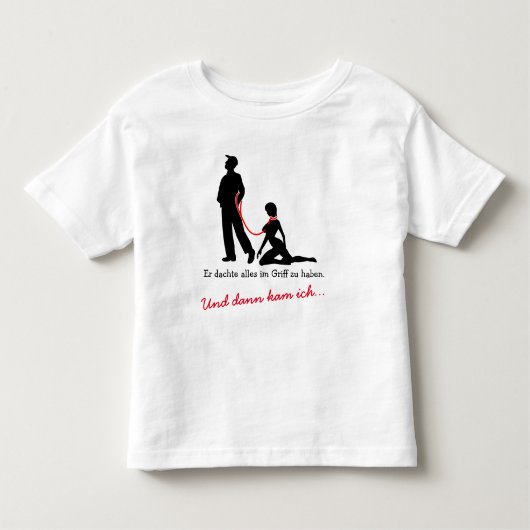 Frau an der Leine - T-shirt Böse Männer Toddler (Devant)