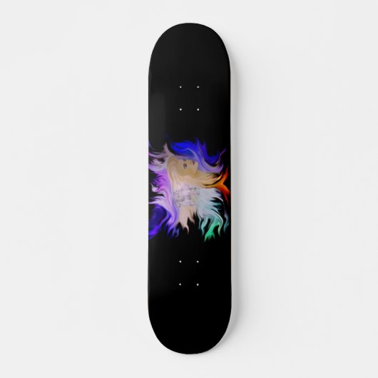 Frau mit Pferd Skateboard (Voorkant)