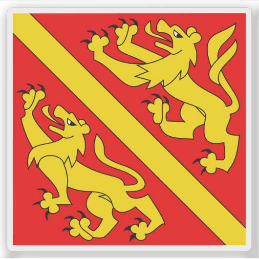 Fraubrunnen district vlag, Zwitserland Sticker (Voorkant)