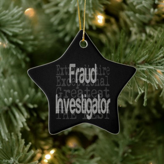 Fraud Investigation Extraordinaire Keramisch Ornament (Boom)