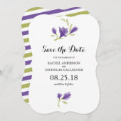 Fraude Freesia Petals | Datum opslaan Save The Date (Voorkant / Achterkant)