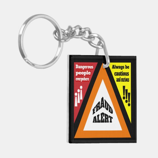 Fraudewaarschuwing Sleutelhanger (Voorkant Links)