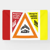 Fraudewaarschuwing Spandoek (Horizontaal)