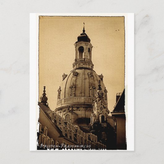 Frauenkirche Dresden - Vintage Briefkaart (Voorkant)