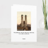 Frauenkirche, München, Beieren, Duitsland Kaart (Achterkant)