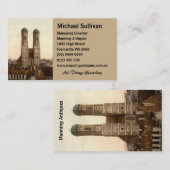 Frauenkirche, München, Beieren, Duitsland Visitekaartje (Voorkant / Achterkant)