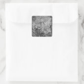 Fray Junipero Serra Vierkante Sticker (Tas)