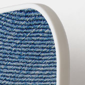 Frayed Blue Denim Pickleball Paddle (Links Detail)