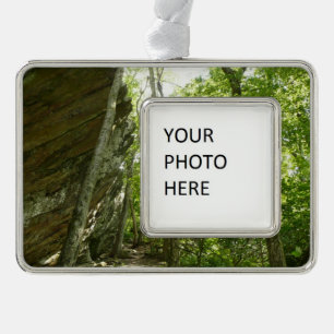 Frazier Rock Wall in Shenandoah National Park Verzilverd Kader Ornament
