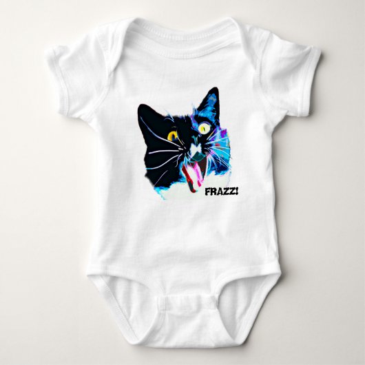 FRAZZ. Cat Baby Creeper Romper (Voorkant)