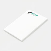 Frazz ! Notes de post-it de chat noir (Incliné)