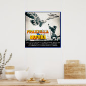 Frazzilla versus Moth! Monster Cat Poster (Keuken)