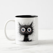 Frazzled Cat Tweekleurige Koffiemok (Links)