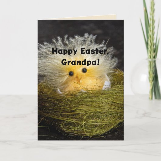 FRAZZLED CHICK GRANDPA EASTER KAART (Voorkant)