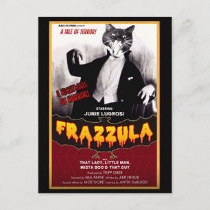 Frazzula ! Carte postale Chat Monster