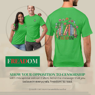 FREADOM "Freedom to Read" Uniseks T-shirt