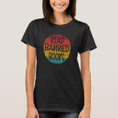 Freadom I Read Banned Books Retro Sunset T-shirt (Voorkant)