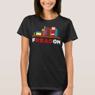 Freadom - ik lees verboden boeken t-shirt