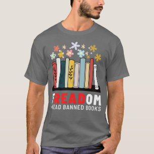 Freadom ik lees verboden boeken t-shirt