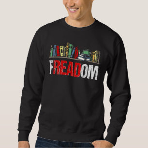Freadom ik lees verboden boeken voor het lezen van trui