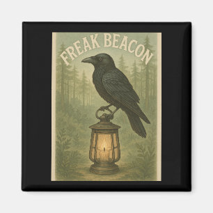 Freak Beacon Raven Magnet Carré
