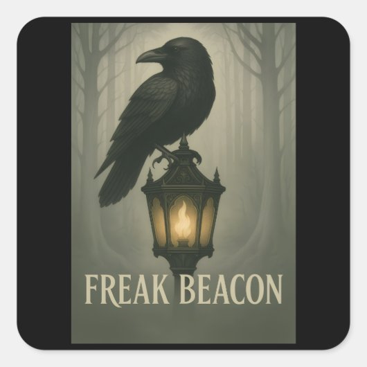 Freak Beacon Raven Stickers (Voorkant)