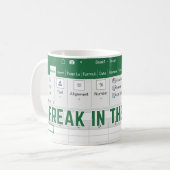 Freak Dans La Boue De Feuilles, Excel Café Mug (Devant gauche)