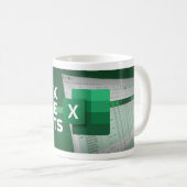 Freak dans les feuilles Drôle Excel café Mug (Devant droit)
