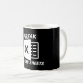 Freak Dans Les Feuilles Excel MUG (Devant droit)