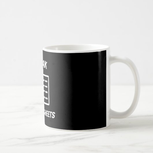 Freak Dans Les Feuilles Excel MUG (Droite)