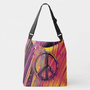 Freak Flag Psychedelic Hippy Couture Crossbody Tas