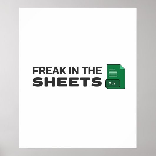 Freak in de lakens poster (Voorkant)