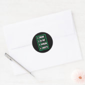Freak in de Spreadsheets Excel Sheet Kantoor Jokes Ronde Sticker (Envelop)