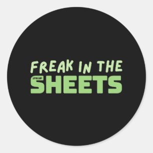 Freak in de standaard ronde-sticker voor spreadshe ronde sticker