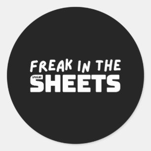 Freak in de standaard ronde-sticker voor spreadshe ronde sticker