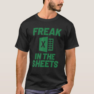 Freak in de vellen Excel-spreadsheetaccountant T-shirt