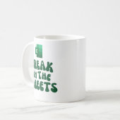 Freak in de vellen koffiemok (Voorkant links)