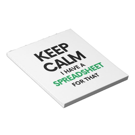 Freak in de vellen - Spreadsheets in Microsoft Exc Notitieblok (Schuin)