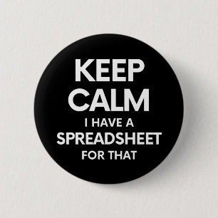 Freak in de vellen - Spreadsheets in Microsoft Exc Ronde Button 5,7 Cm